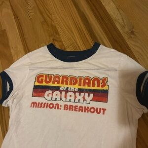 Disney White and Red Guardians of the Galaxy Short Sleeve Tee